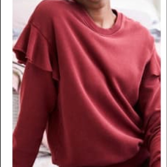 aerie | Tops | Aerie Ruffle Sweatshirt 